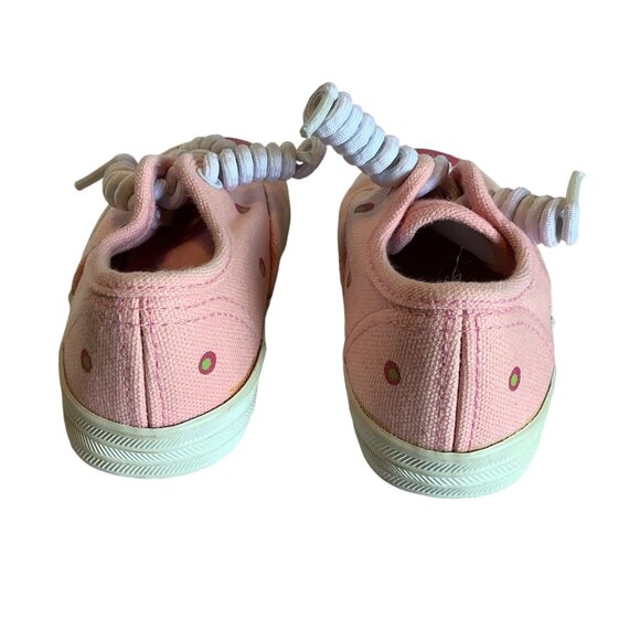 Monkey Toes Ladybug Kids Canvas Tennis Shoes Flutterflies Toddler 7 Spring Laces - Picture 6 of 8